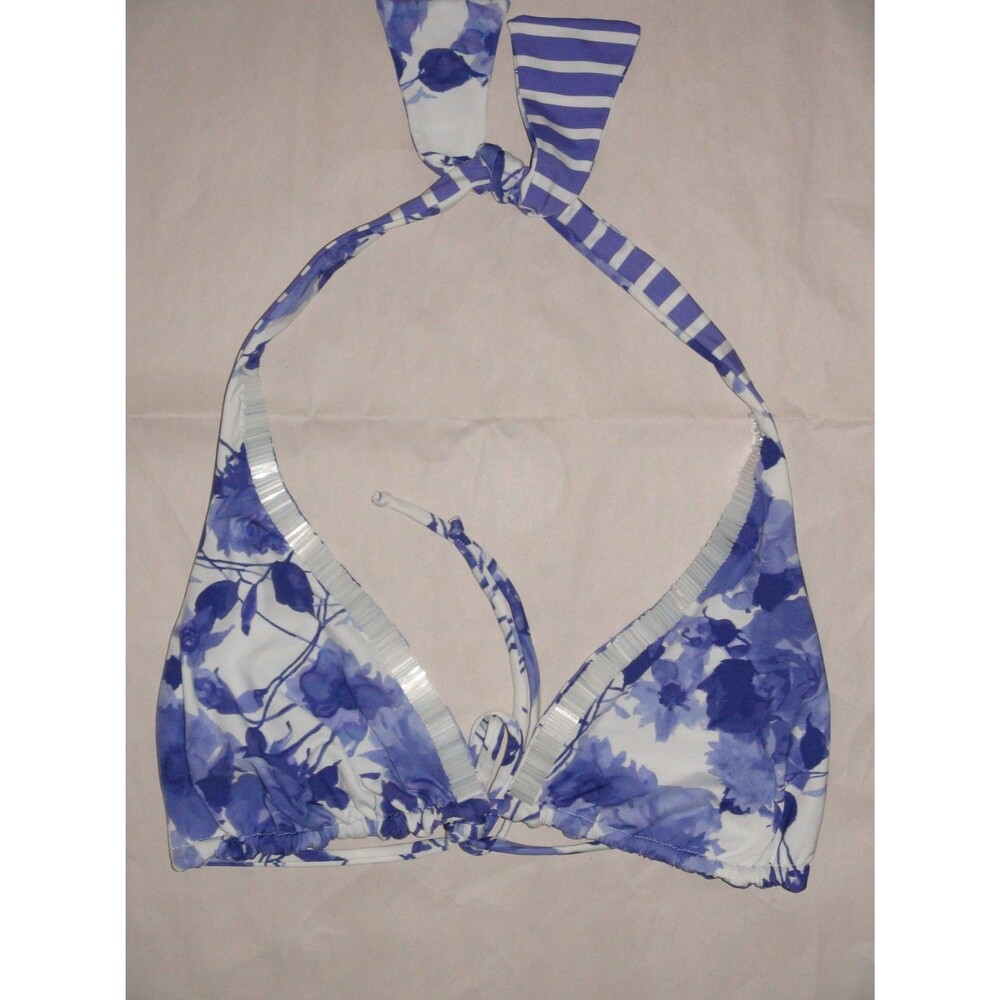 NWOT Valery Blu Beaded Bikini Top